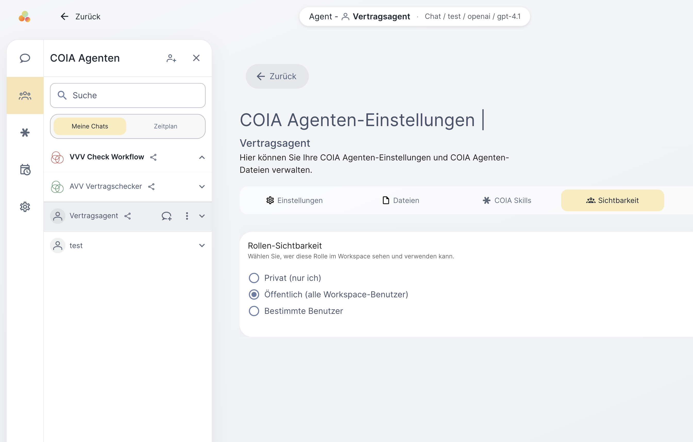 COIA Agents und Skills im Team teilen: einmal gebaut, im ganzen Team genutzt