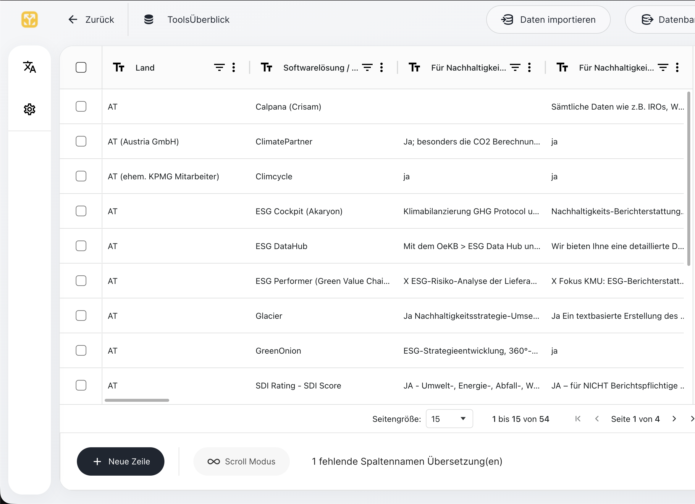 Datenbank im UNOY-Workspace, Memory-Skill und RAG-Quellen