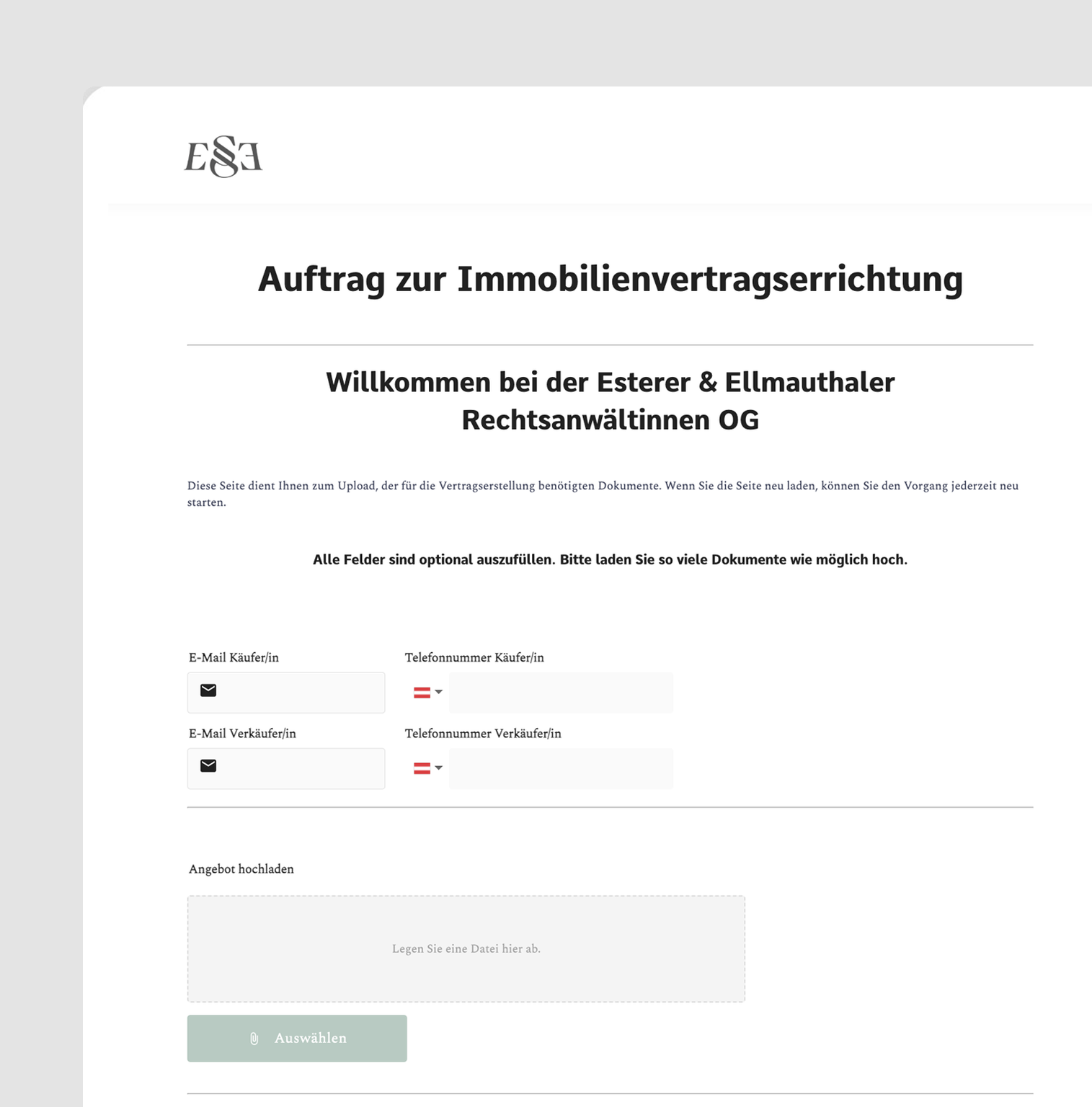 Esterer & Ellmauthaler, Immobilienvertrag in UNOY