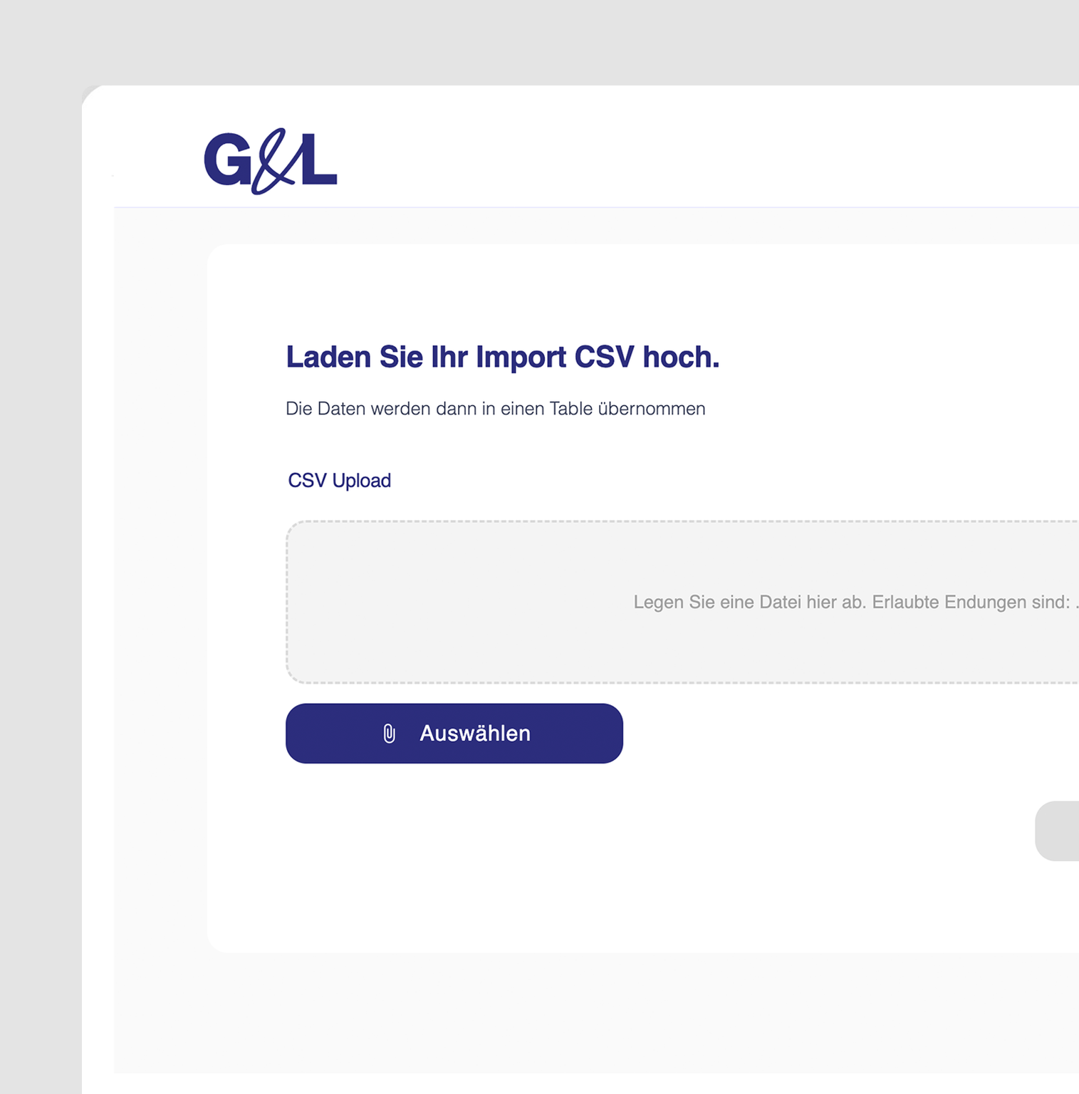 GL Inkasso, CSV-Import & Forderungen in UNOY