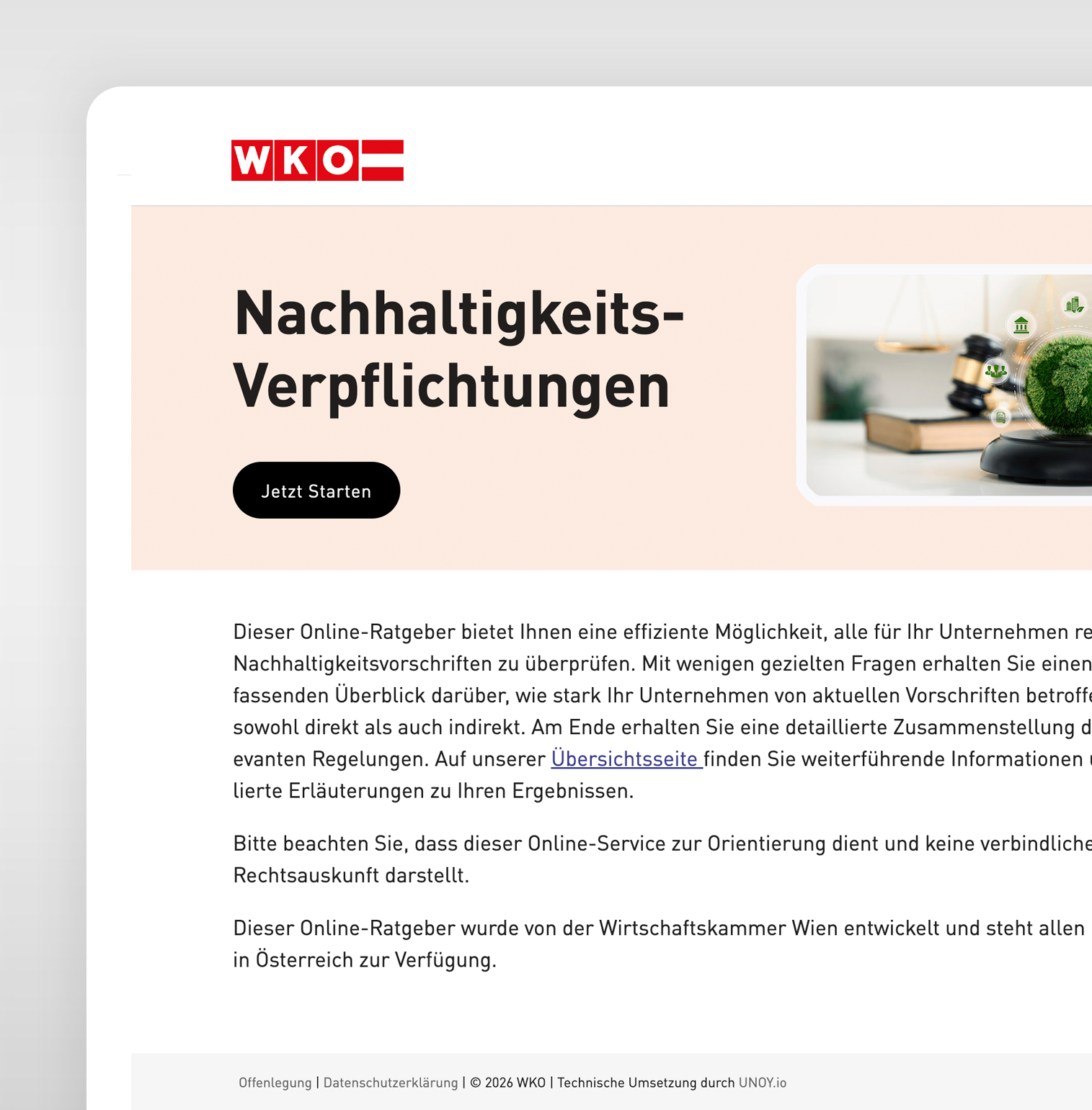 WKO Nachhaltigkeits-Check, Berichtserstellung