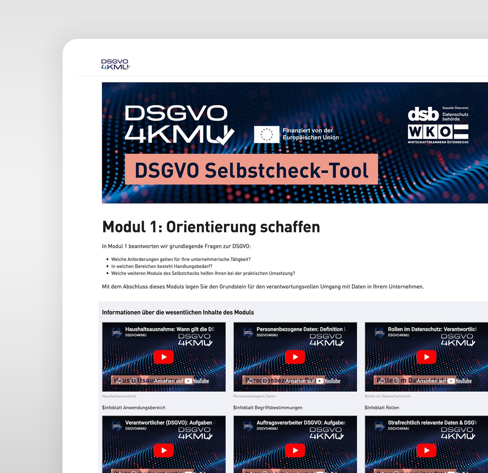 WKO DSB-Selbstcheck, DSGVO-Lückenanalyse in UNOY