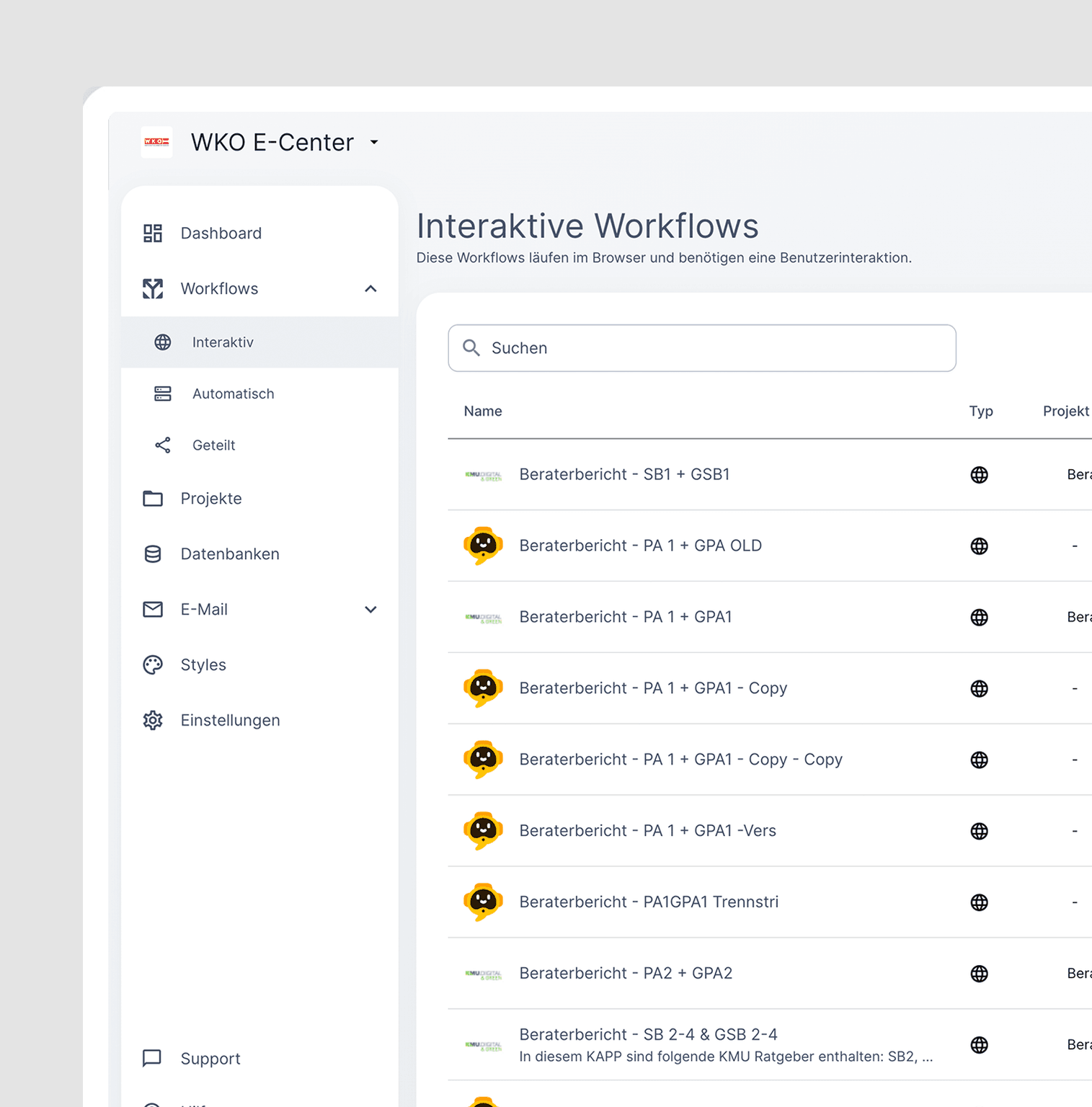 WKO Mitglieder-Services und Workflows in einem System